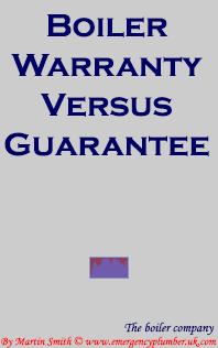 Boiler Warranty Vs Guarantee