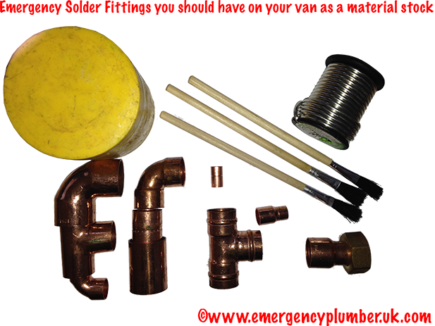 Emergency Solder Fittings