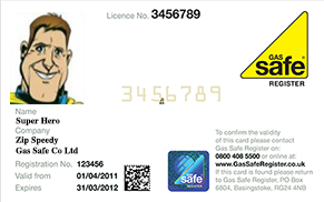 Gas Safe Engineer Card