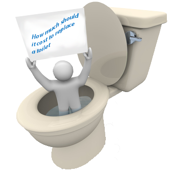 How much should it cost to replace a toilet