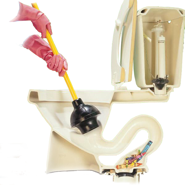 How To Clean A Clogged Toilet Without Plunger | TcWorks.Org