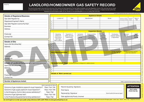 What Does A Gas Certificate Look Like