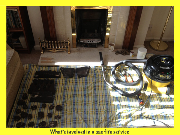 What's involved in a gas fire service